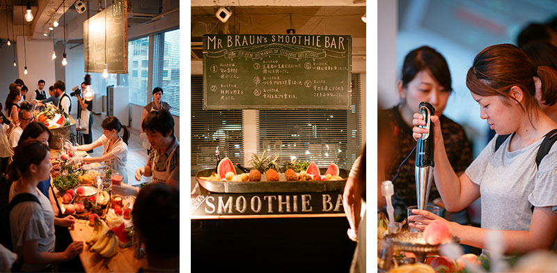 Mr.BRAUN's SMOOTHIE BARの様子
