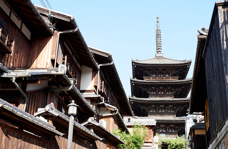 京都の町並みの風景