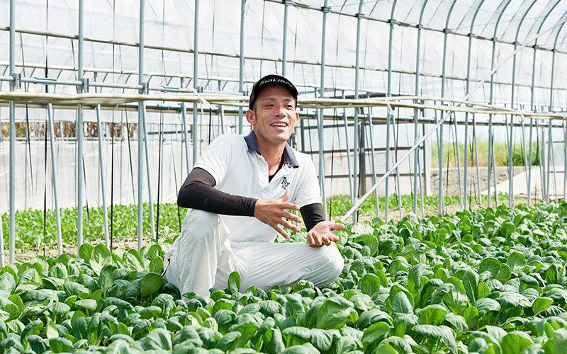 自身の農業について話す上田さん